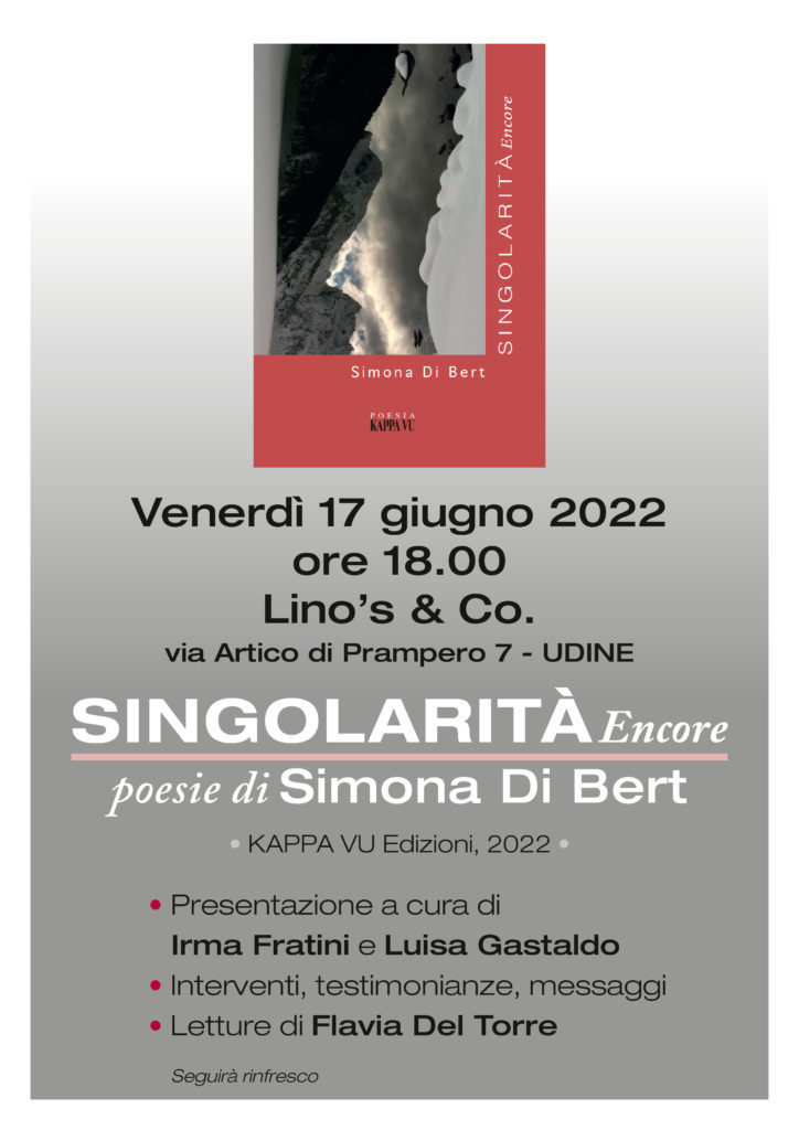 Singolarità encore - Udine Tarantola - 17.06.2022 verticale