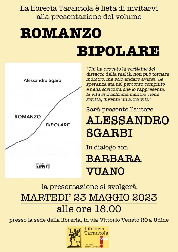 Romanzo bipolare - Udine Tarantola - 23.05.2023