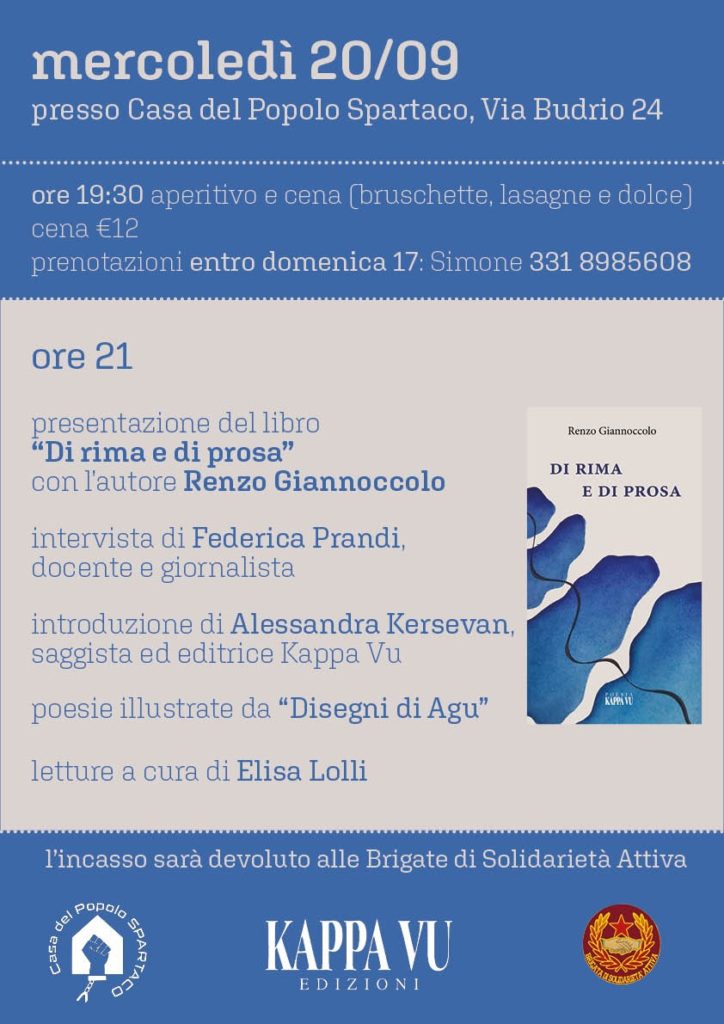 Di rima e di prosa - Correggio Spartaco - 20.09.2023