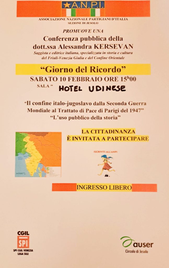 conferenza confine orientale Alessandra - Jesolo - 10.02.2024