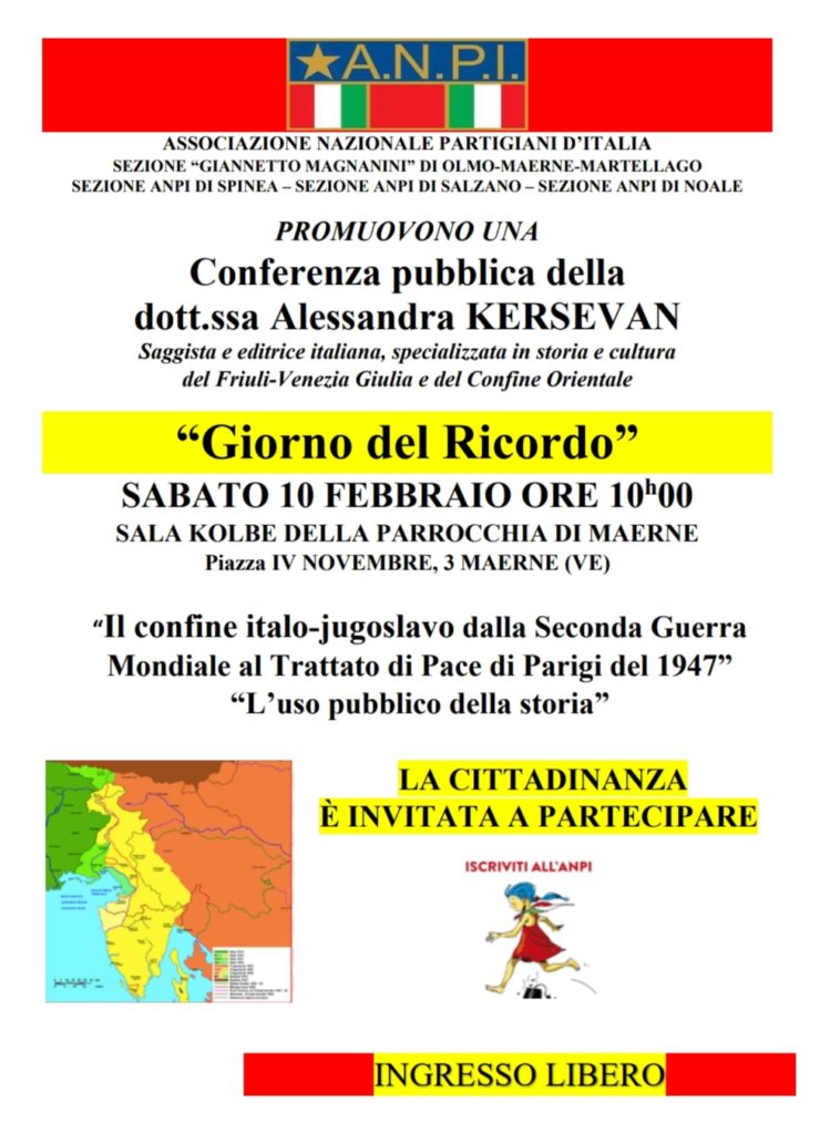 conferenza confine orientale Alessandra - Maerne - 10.02.2024