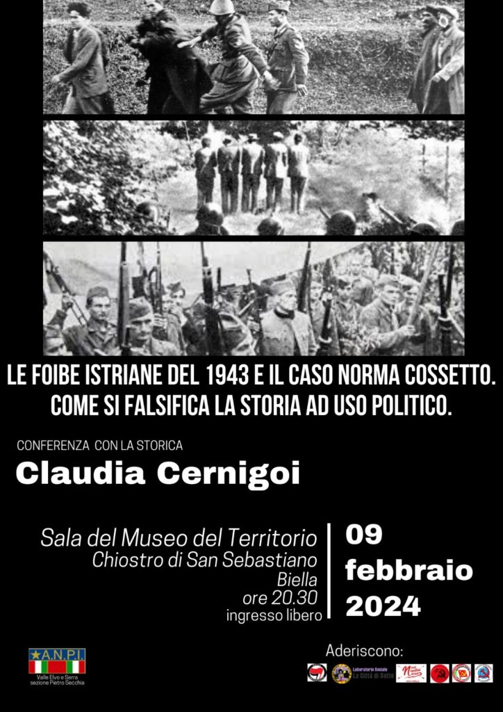 conferenza confine orientale Claudia - Biella - 09.02.2024