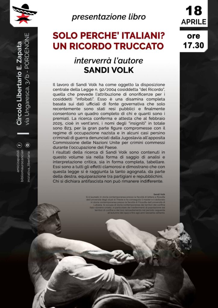 Solo perché italiani - Pordenone - 18.04.2026