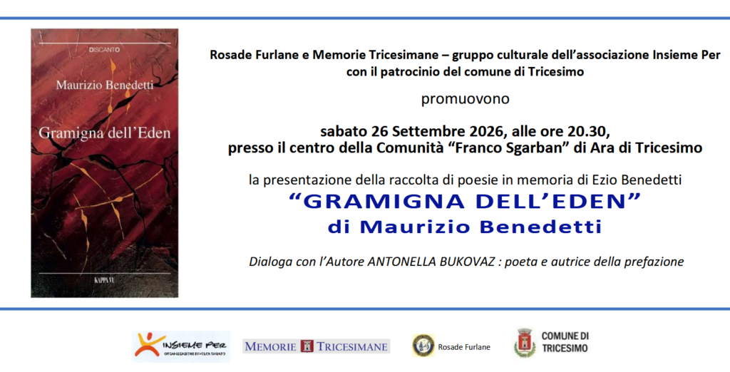 Gramigna dell'Eden - Tricesimo - 26.09.2026